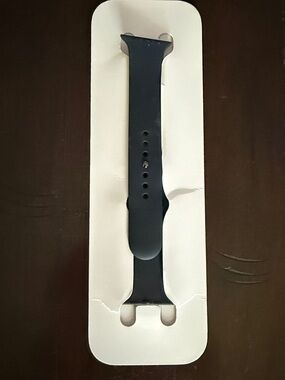 NWOT Apple Black Silicone Watch Band - Smooth Sport Strap
